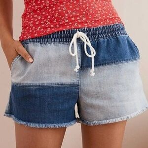 Aerie Blue Jean Shorts
